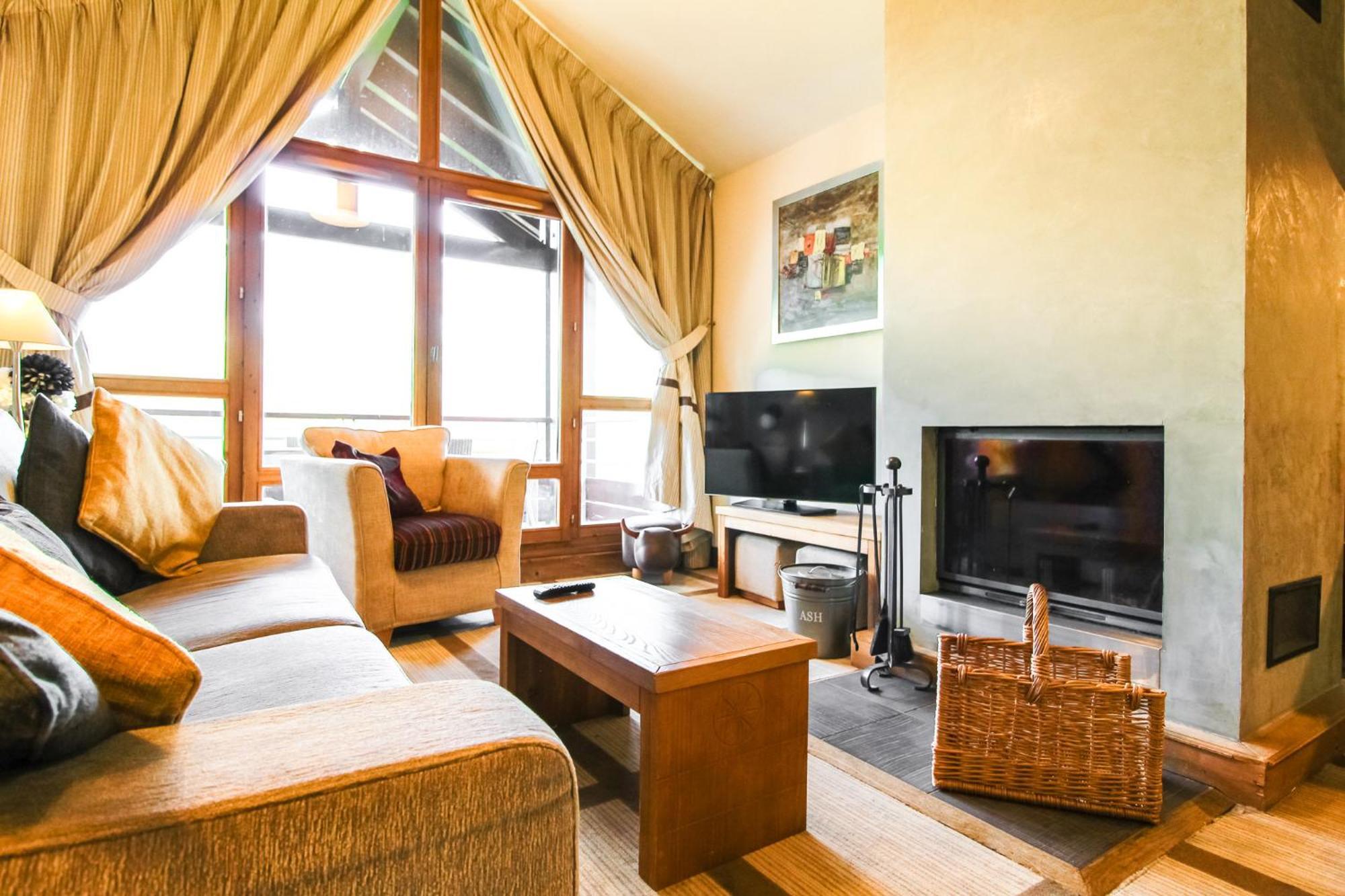 Exceptional 3 Bed Penthouse With Fireplace And Stunning Views Flaine Buitenkant foto