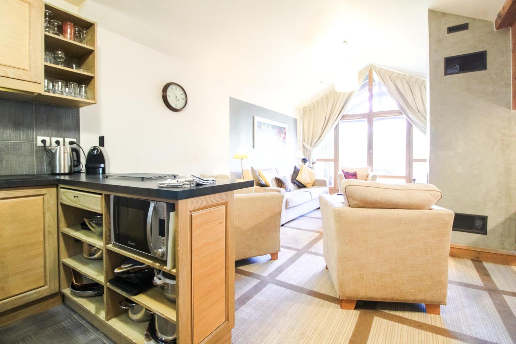 Exceptional 3 Bed Penthouse With Fireplace And Stunning Views Flaine Buitenkant foto