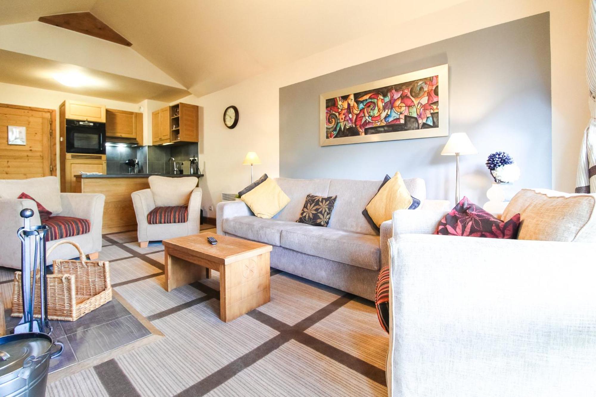 Exceptional 3 Bed Penthouse With Fireplace And Stunning Views Flaine Buitenkant foto